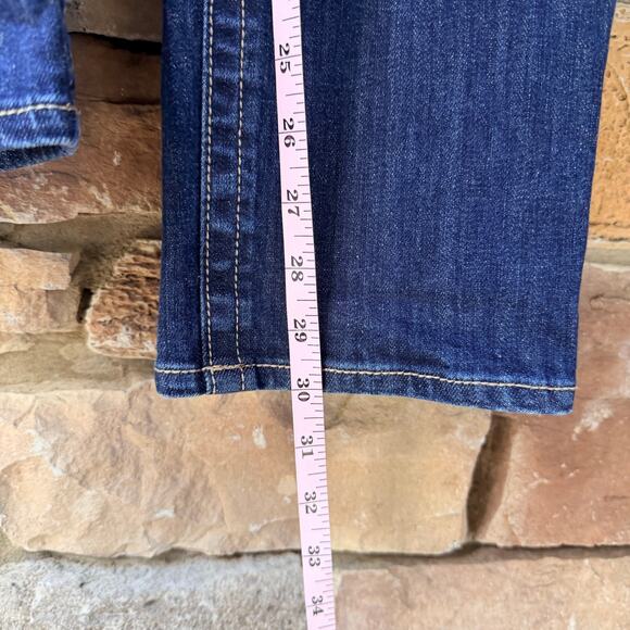 Kut from the Kloth Stevie Straight Leg Mid Rise Dark Wash Women's Denim Jeans 8 - Picture 15 of 15